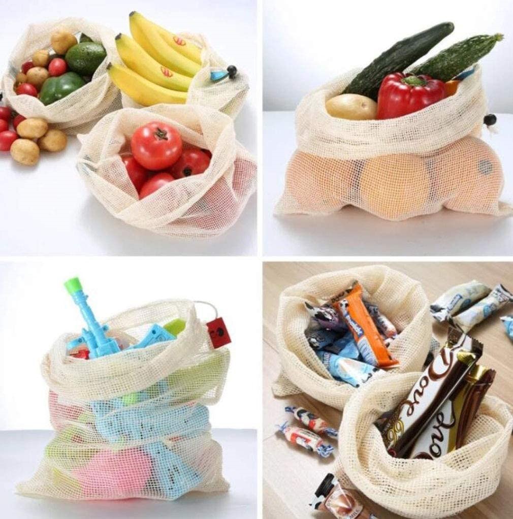 REUSABLE FRUITS&VEGGIES COTTON MESH PRODUCE BAG (图4)